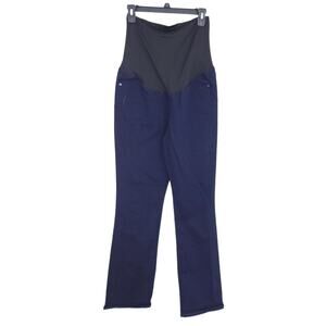 Ann Taylor Loft Maternity Jeans Size 8 Dark Wash Belly Panel, Like New Pregnancy